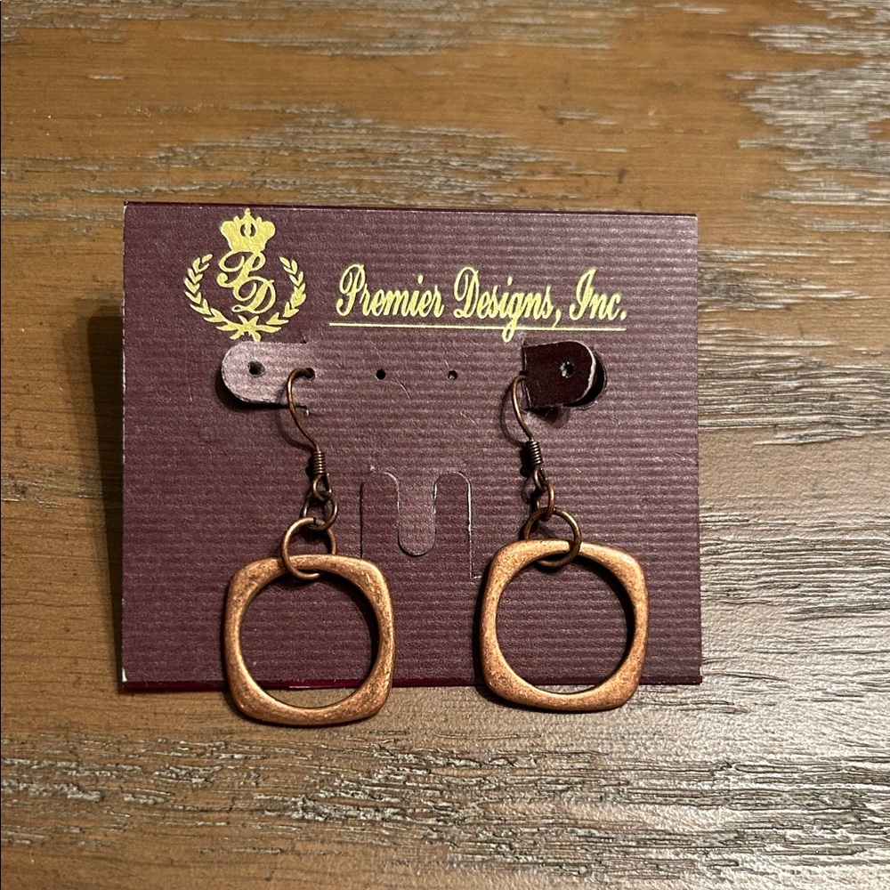 Premier Designs Bronze-Toned Earrings